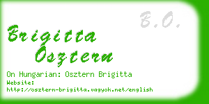 brigitta osztern business card